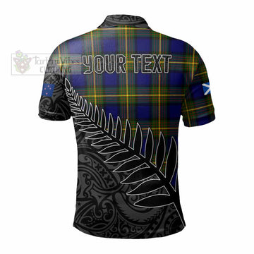 Muir Crest Tartan Polo Shirt with New Zealand Silver Fern Half Style