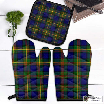 Muir Tartan Combo Oven Mitt & Pot-Holder Black - Tartan Vibes Clothing
