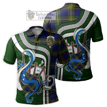 Muir Tartan Polo Shirt with Epic Bagpipe Style