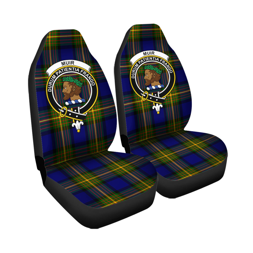 Muir Tartan Car Seat Cover with Family Crest - Tartanvibesclothing