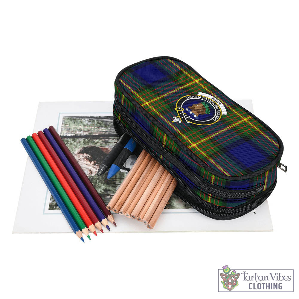 Tartan Vibes Clothing Muir Tartan Pen and Pencil Case with Family Crest