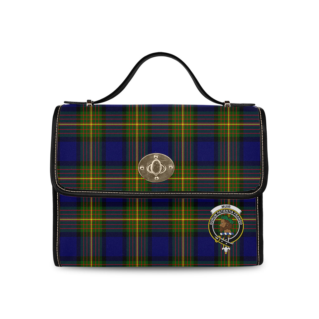 muir-tartan-leather-strap-waterproof-canvas-bag-with-family-crest