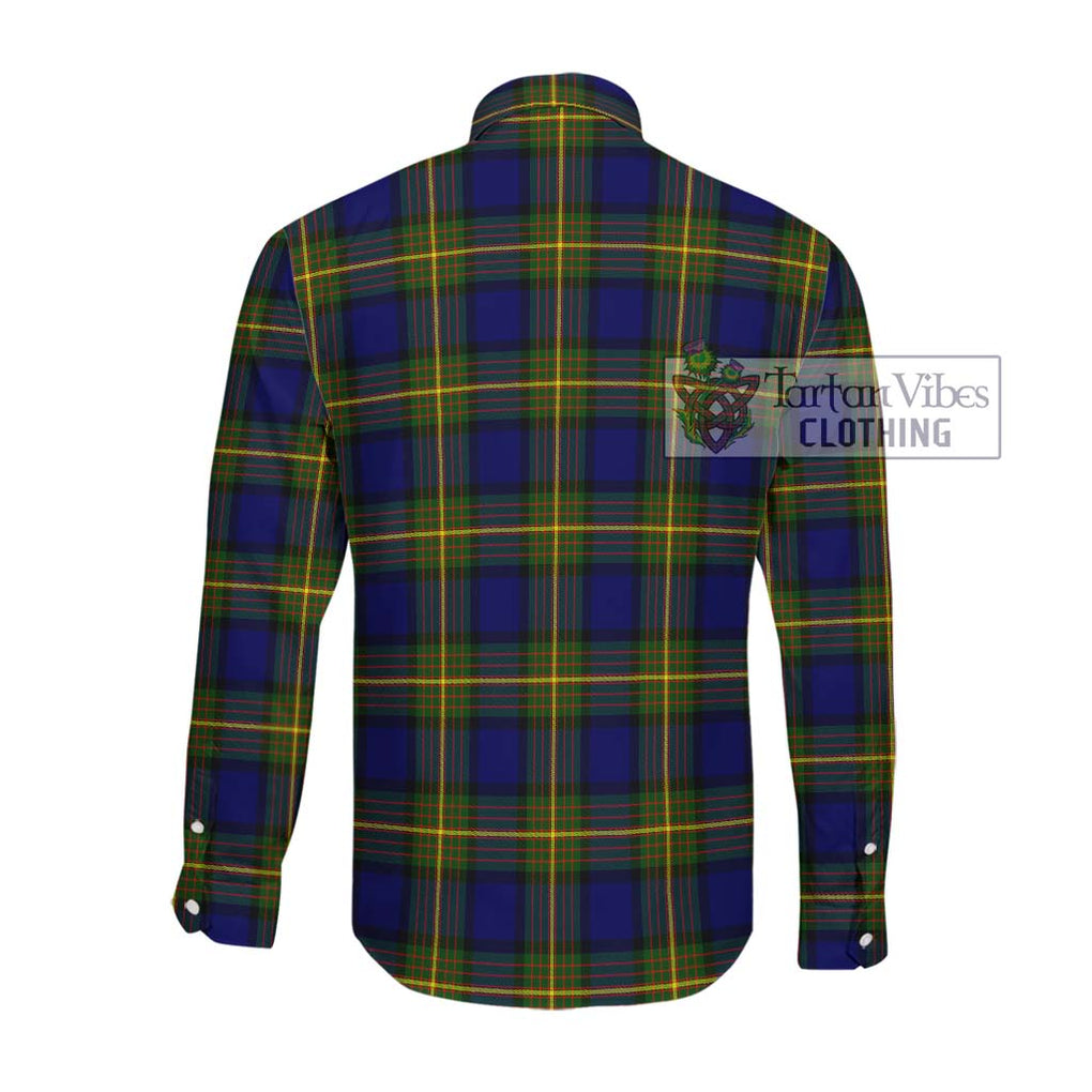 Muir Tartan Long Sleeve Button Shirt with Family Crest DNA In Me Style - Tartanvibesclothing Shop