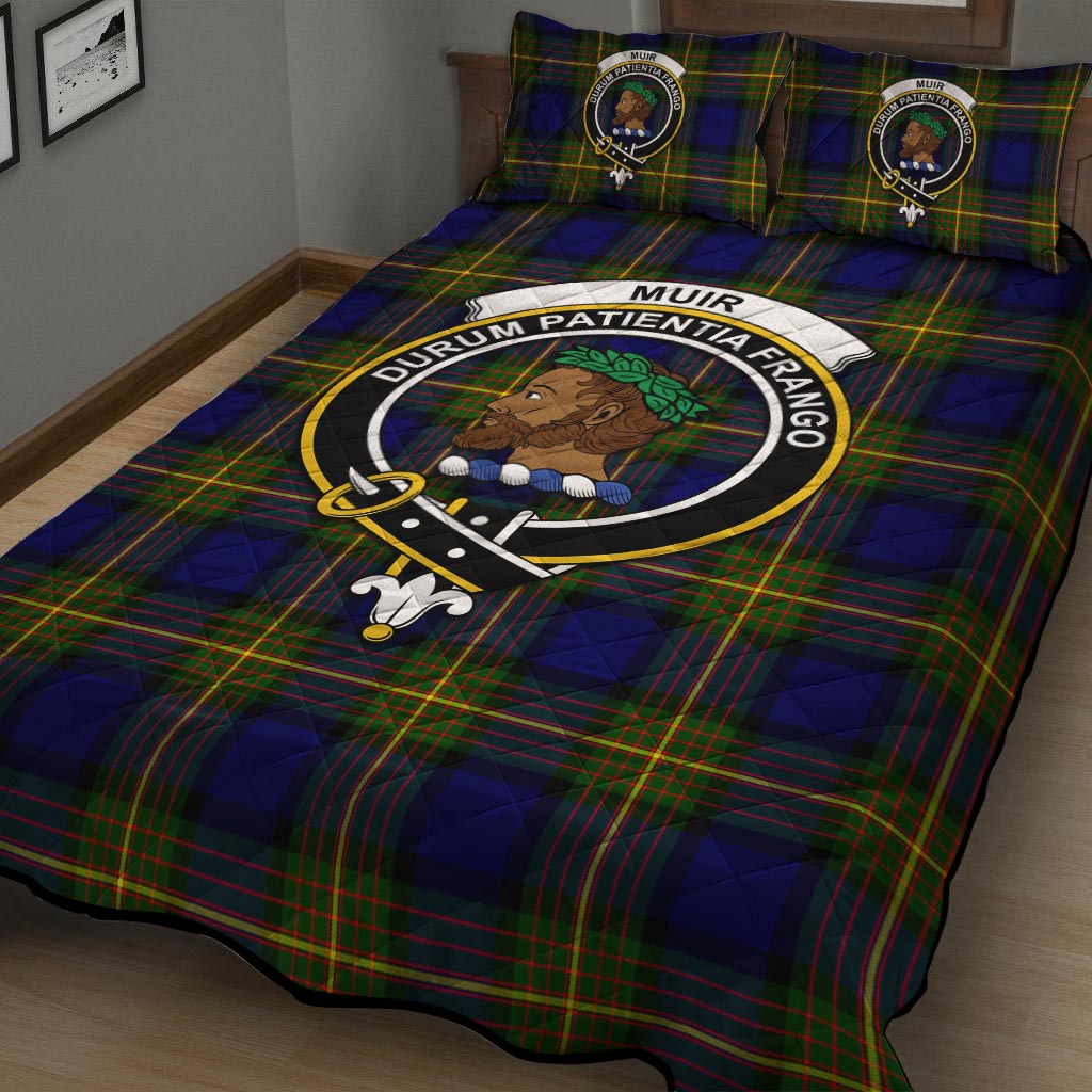 Muir Tartan Quilt Bed Set with Family Crest - Tartan Vibes Clothing