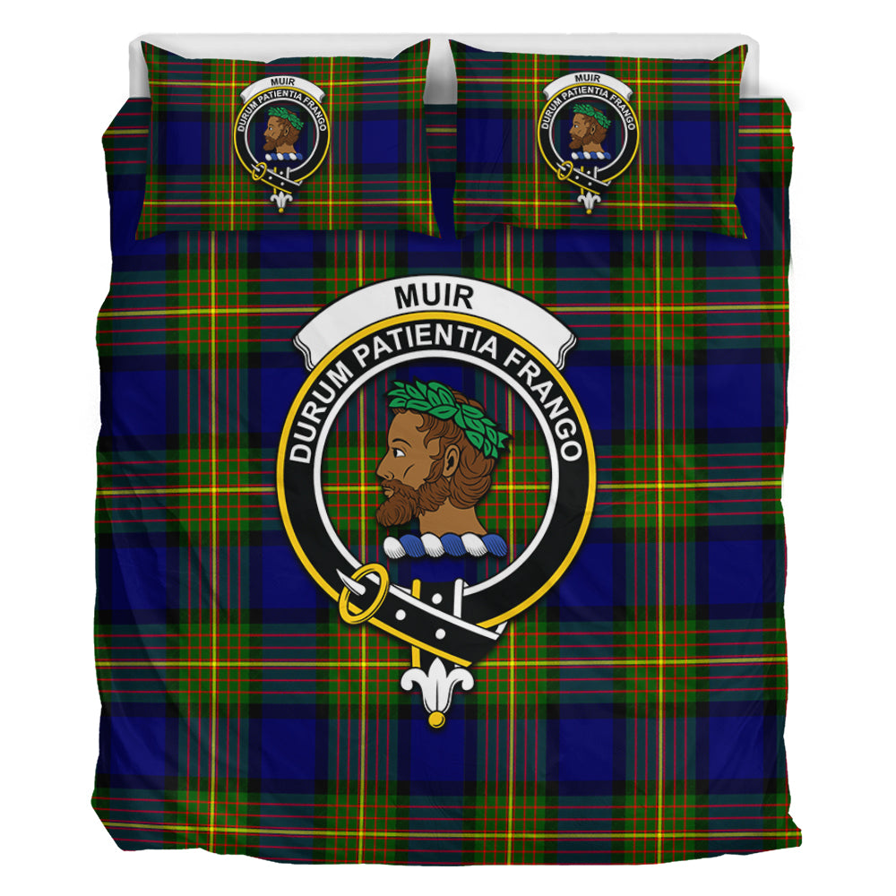 Muir Tartan Bedding Set with Family Crest - Tartan Vibes Clothing