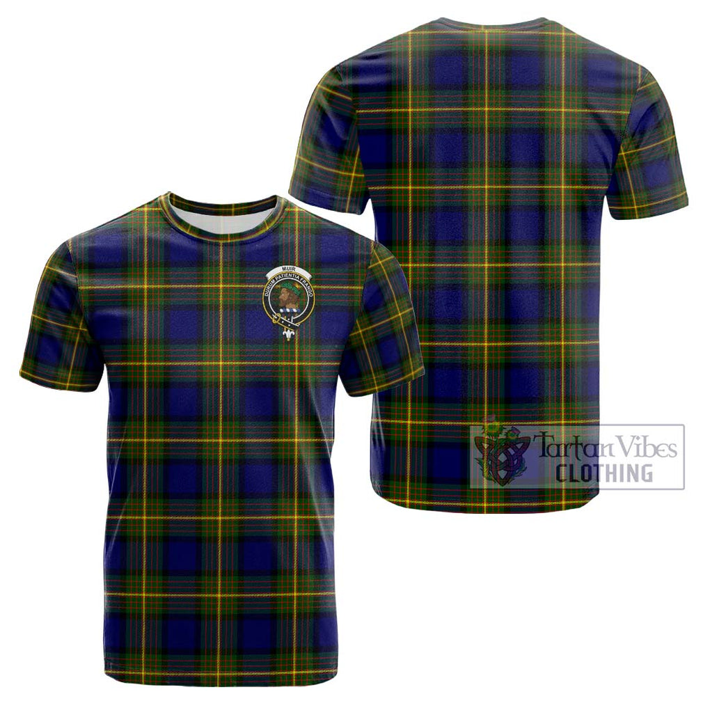 Muir Tartan Cotton T-Shirt with Family Crest Kid's Shirt - Tartanvibesclothing Shop