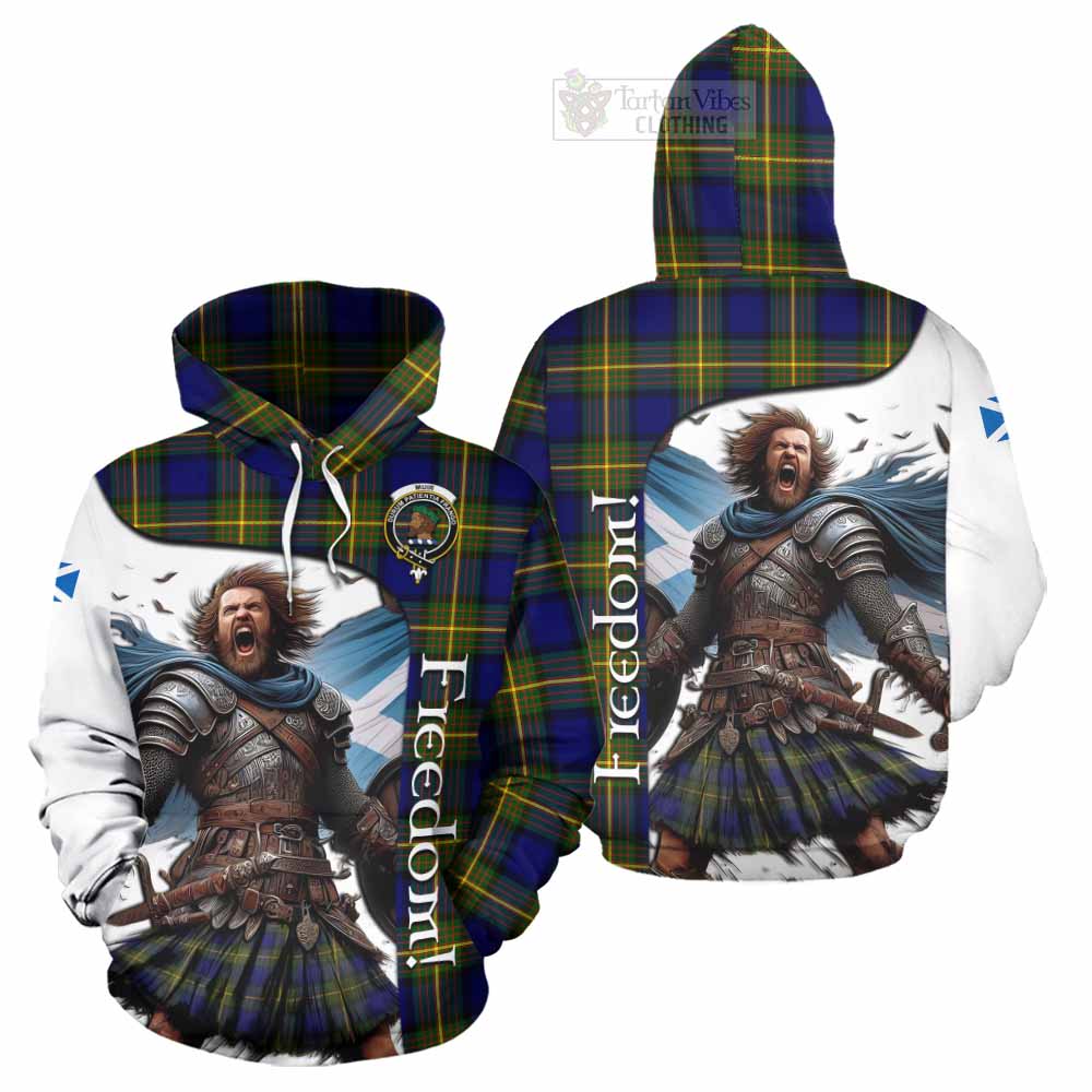 Tartan Vibes Clothing Muir Crest Tartan Hoodie Inspired by the Freedom of Scottish Warrior