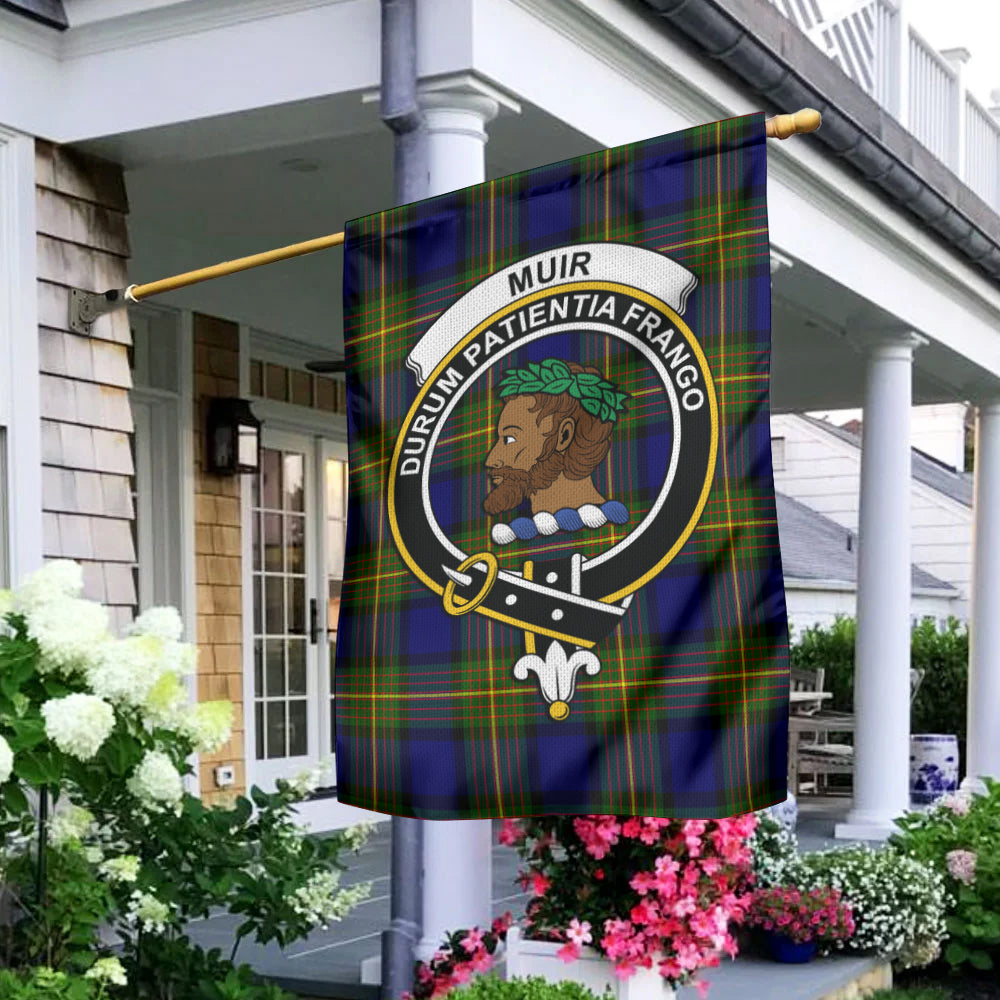 Muir Tartan Flag with Family Crest - Tartan Vibes Clothing