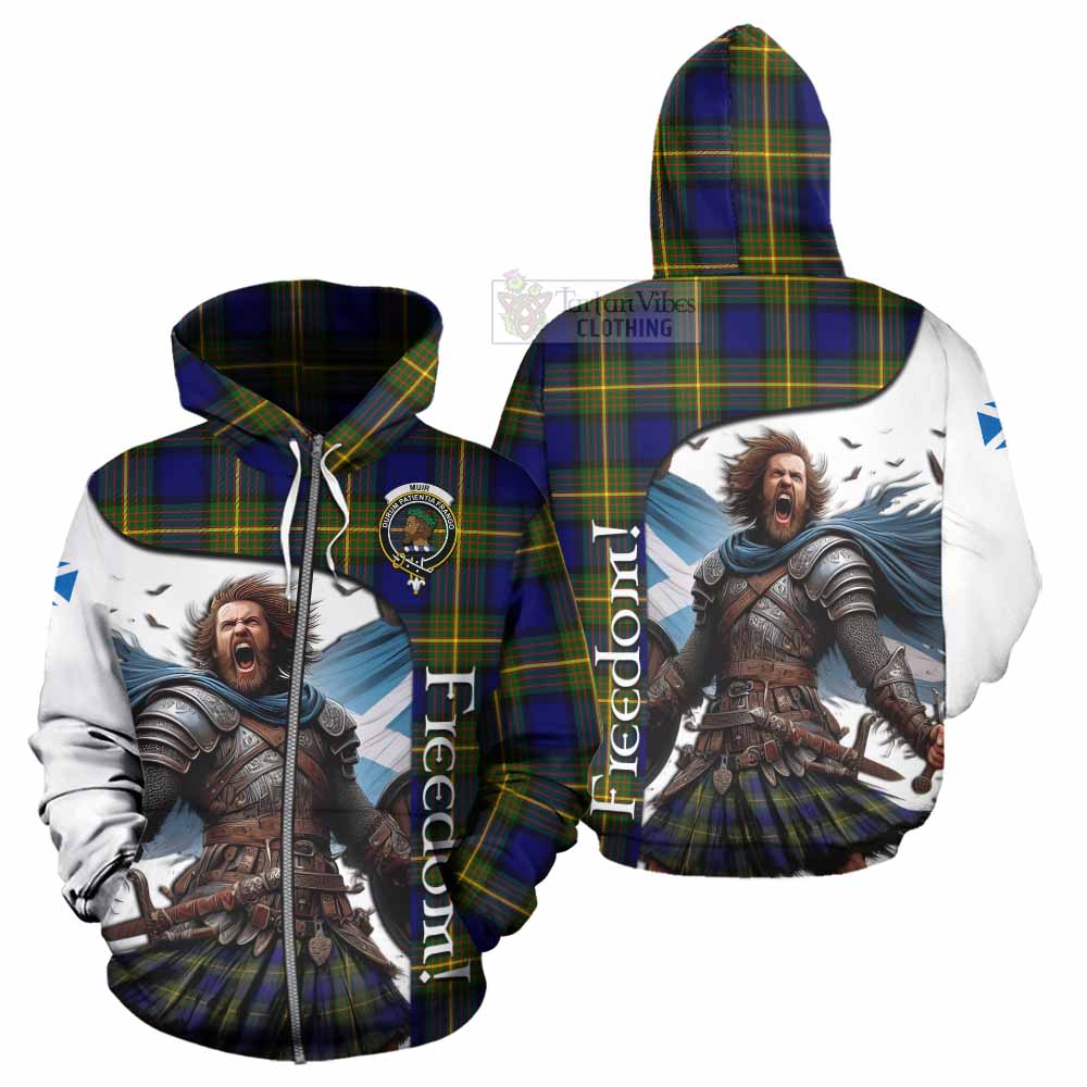 Tartan Vibes Clothing Muir Crest Tartan Hoodie Inspired by the Freedom of Scottish Warrior