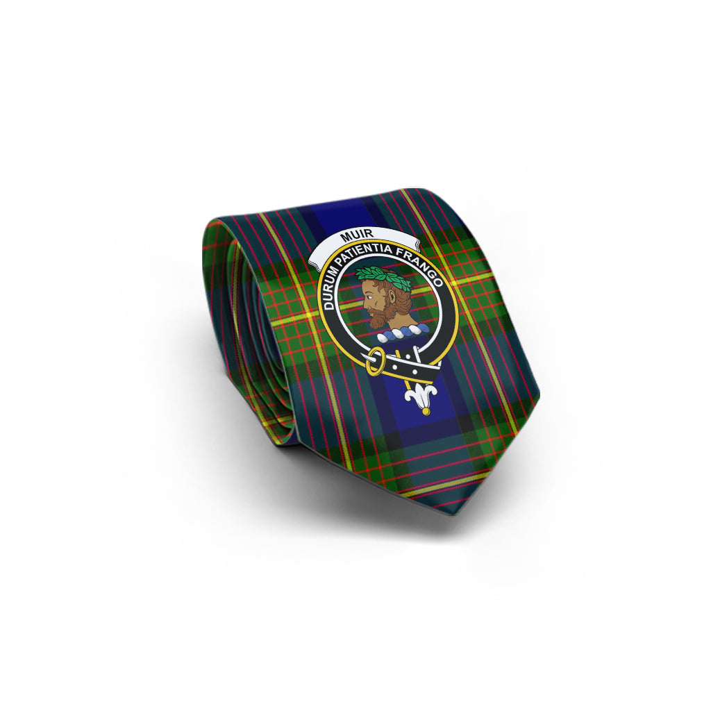 Muir Tartan Classic Necktie with Family Crest - Tartan Vibes Clothing