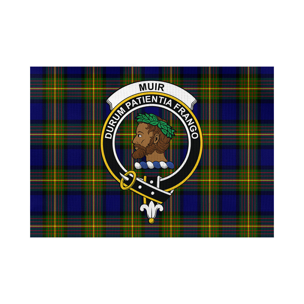 Muir Tartan Flag with Family Crest - Tartan Vibes Clothing