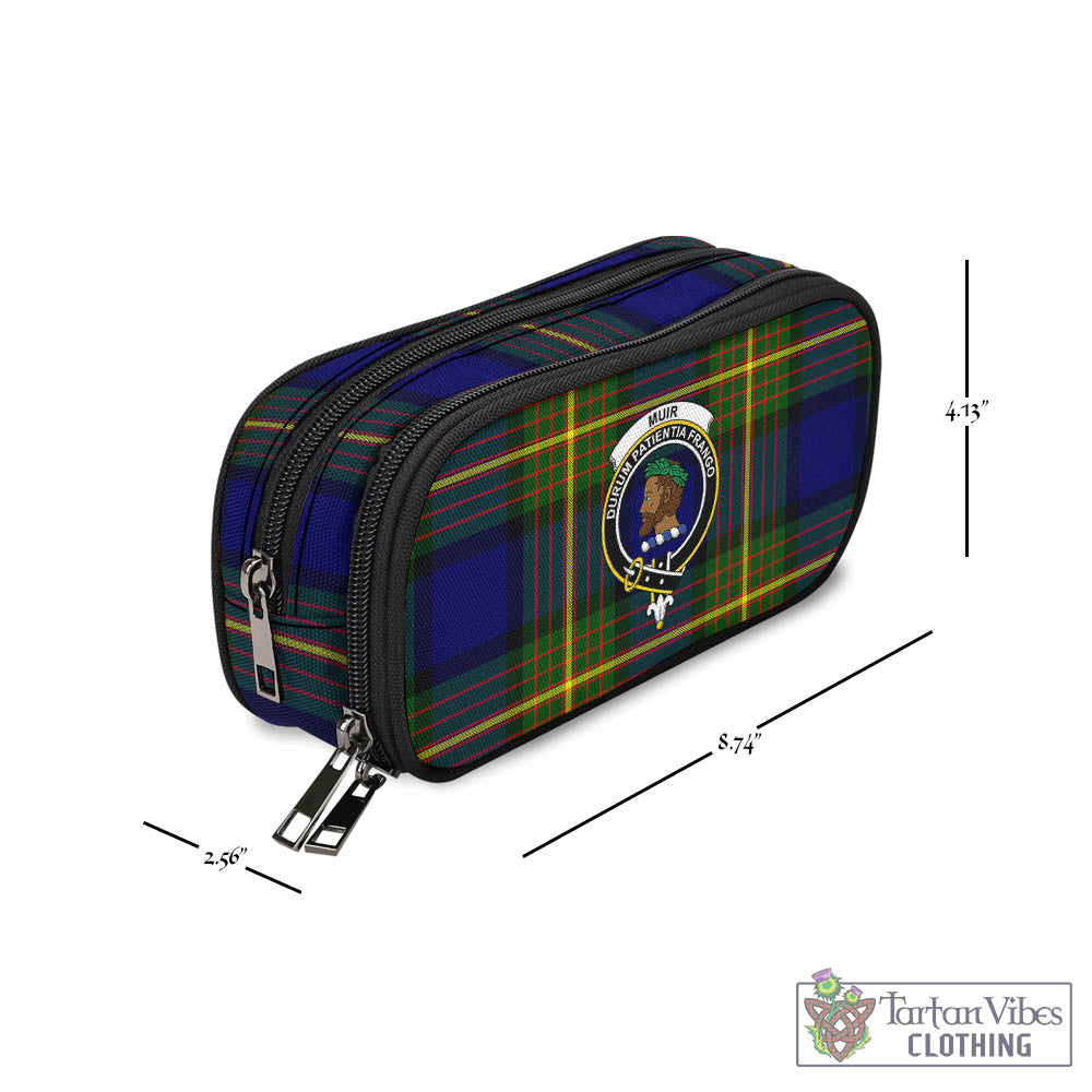 Tartan Vibes Clothing Muir Tartan Pen and Pencil Case with Family Crest