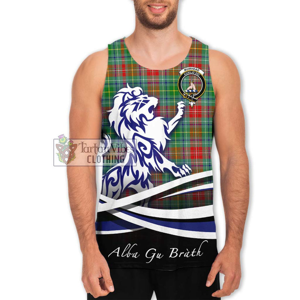 Muirhead Tartan Men's Tank Top with Alba Gu Brath Regal Lion Emblem Men - Tartanvibesclothing Shop