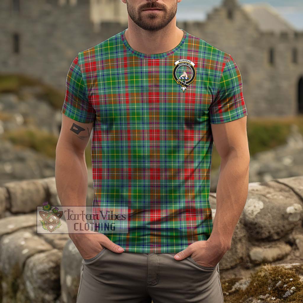 Tartan Vibes Clothing Muirhead Tartan Cotton T-Shirt with Family Crest