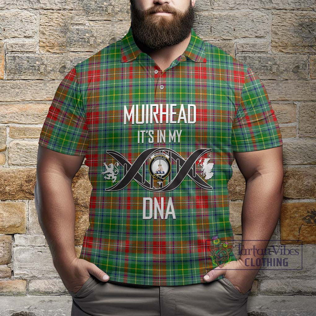 Muirhead Tartan Polo Shirt with Family Crest DNA In Me Style Kid - Tartanvibesclothing Shop