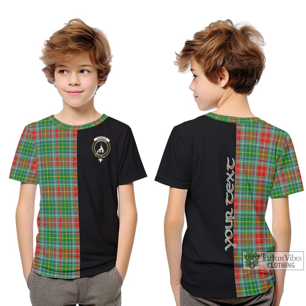 Muirhead Tartan Kid T-Shirt with Family Crest and Half Of Me Style Youth XL Size14 - Tartanvibesclothing Shop