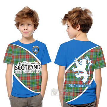 Muirhead Family Crest Tartan Kid T-Shirt Celebrate Saint Andrew's Day in Style