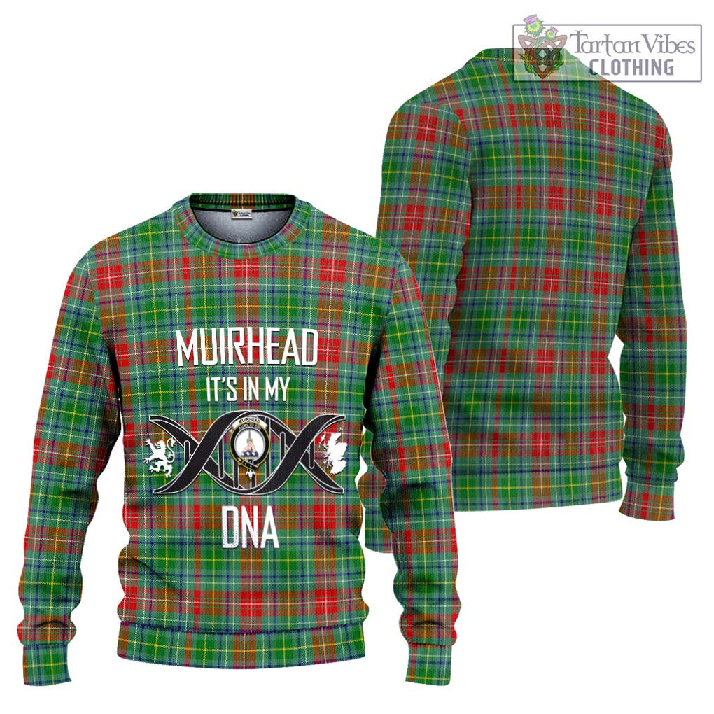 Muirhead Tartan Knitted Sweater with Family Crest DNA In Me Style Unisex - Tartanvibesclothing Shop