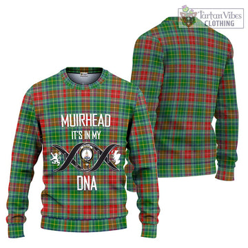 Muirhead Tartan Knitted Sweater with Family Crest DNA In Me Style