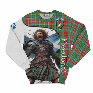 Muirhead Crest Tartan Sweatshirt Inspired by the Freedom of Scottish Warrior