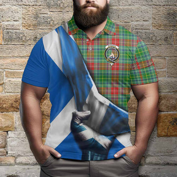 Muirhead Tartan Polo Shirt with Family Crest Scotland Patriotic Style