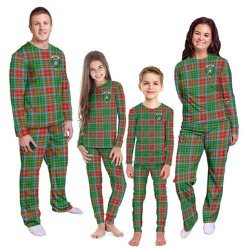 Muirhead Tartan Pajamas Family Set with Family Crest