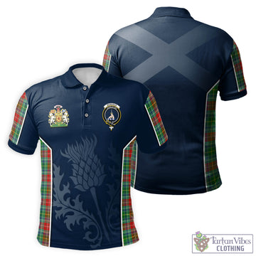 Muirhead Tartan Men's Polo Shirt with Family Crest and Scottish Thistle Vibes Sport Style