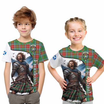 Muirhead Crest Tartan Kid T-Shirt Inspired by the Freedom of Scottish Warrior