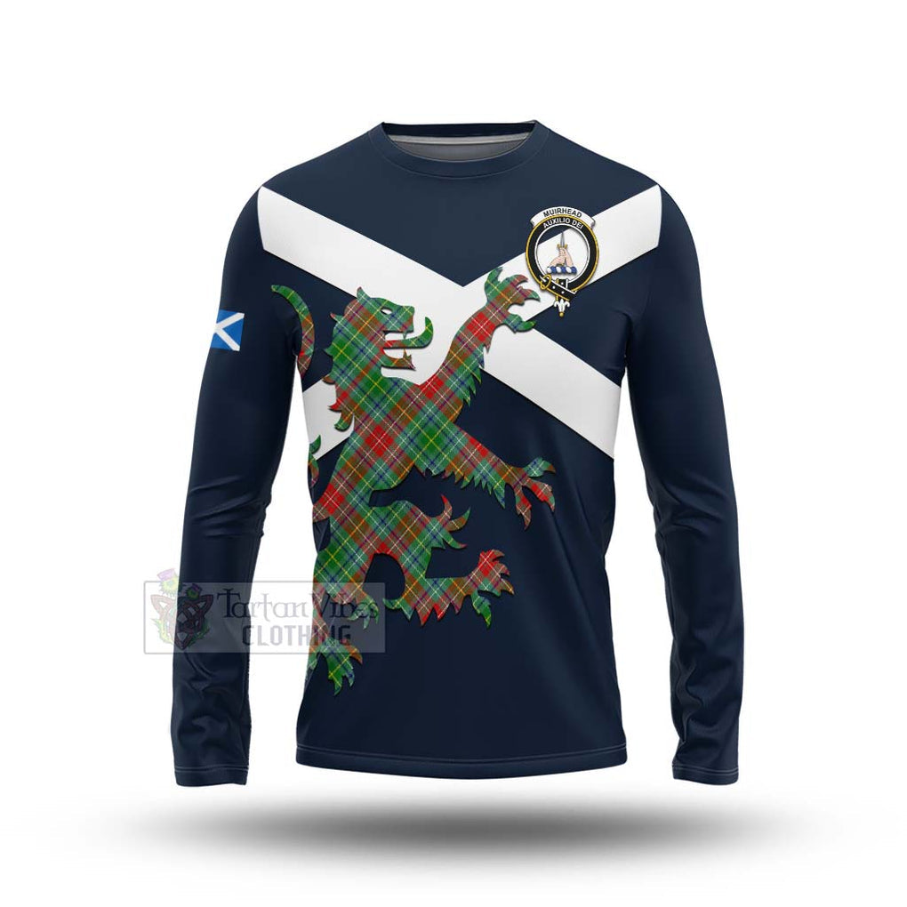 Tartan Vibes Clothing Muirhead Tartan Lion Rampant Long Sleeve T-Shirt – Proudly Display Your Heritage with Alba Gu Brath and Clan Name