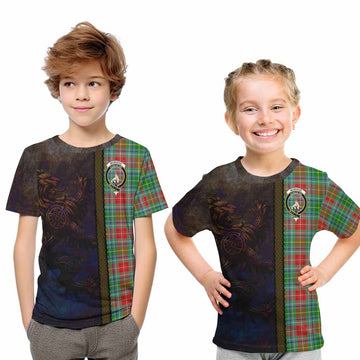 Muirhead Tartan Family Crest Kid T-Shirt Alba Gu Brath Be Brave Lion Ancient Style Youth XL Size14 - Tartan Vibes Clothing