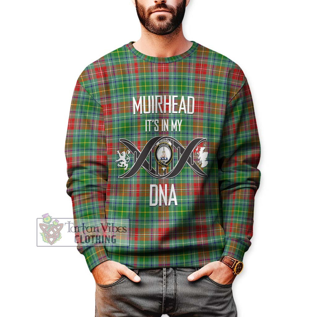 Muirhead Tartan Sweatshirt with Family Crest DNA In Me Style Unisex - Tartanvibesclothing Shop