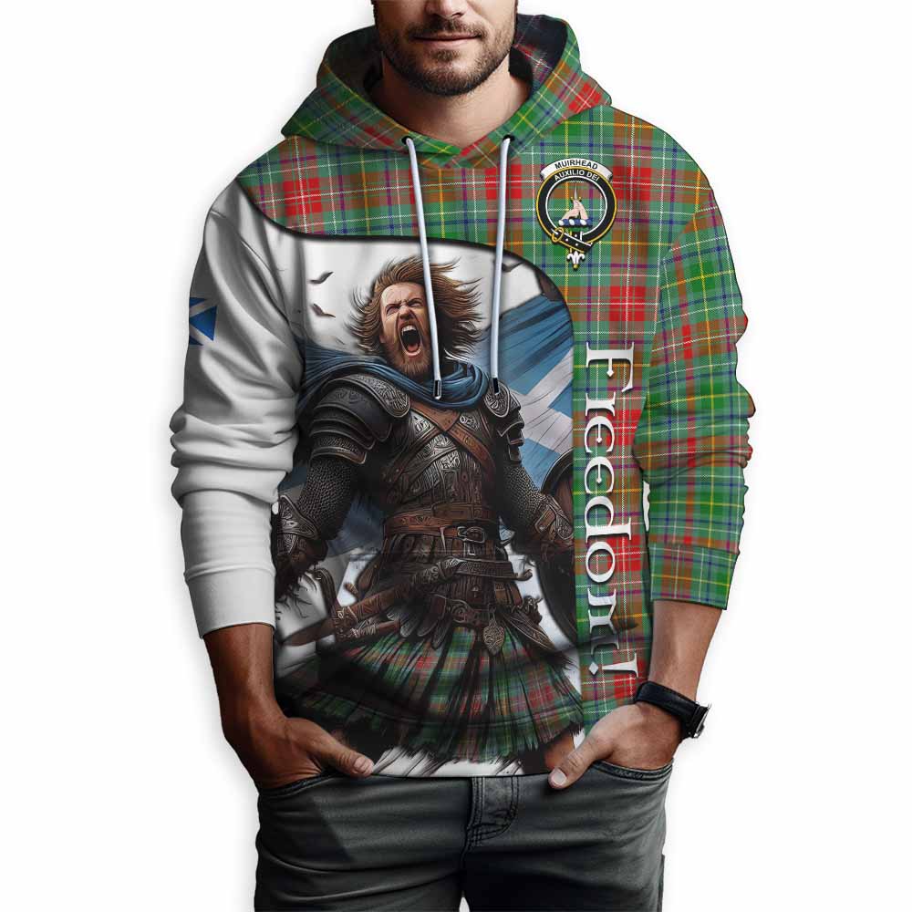 Tartan Vibes Clothing Muirhead Crest Tartan Hoodie Inspired by the Freedom of Scottish Warrior