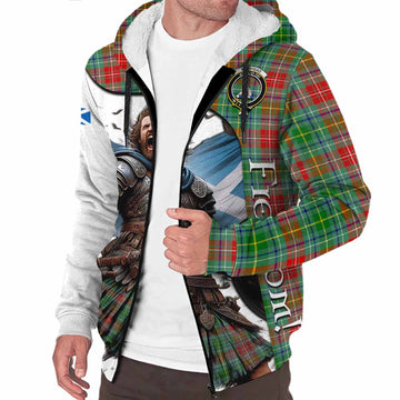 Muirhead Crest Tartan Sherpa Hoodie Inspired by the Freedom of Scottish Warrior