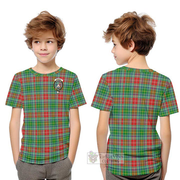 Muirhead Tartan Kid T-Shirt with Family Crest