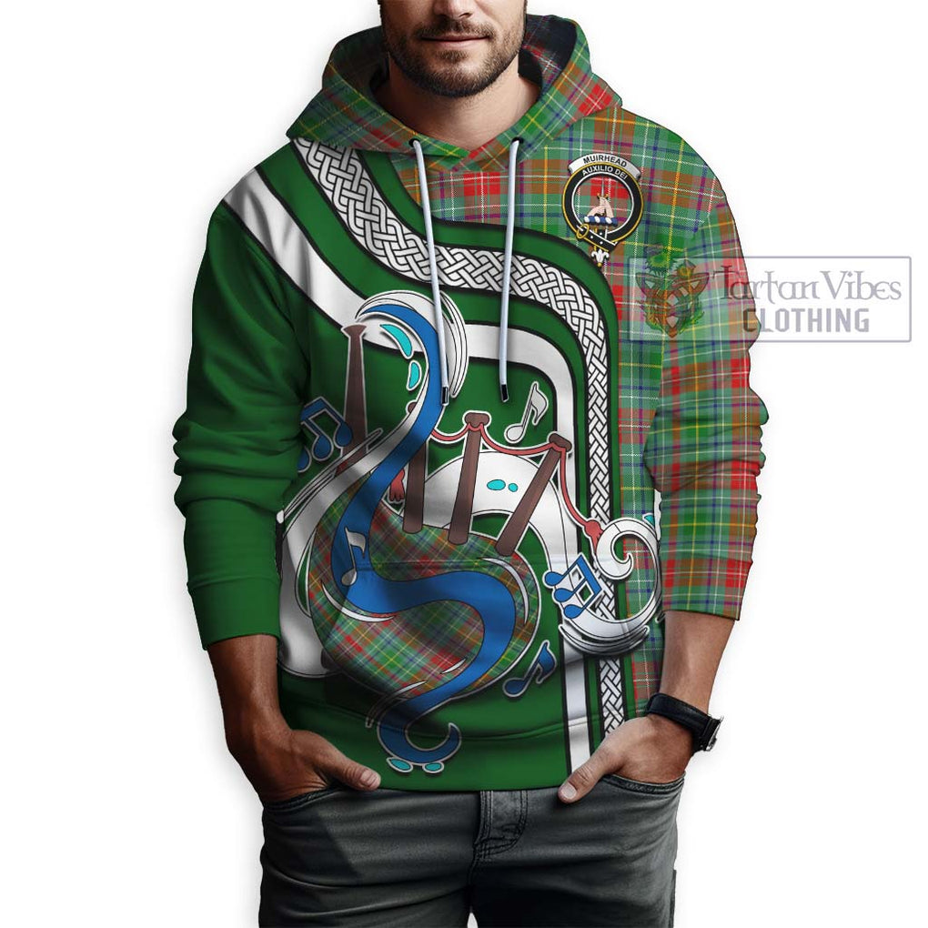 Muirhead Tartan Hoodie with Epic Bagpipe Style Zip Hoodie - Tartanvibesclothing Shop