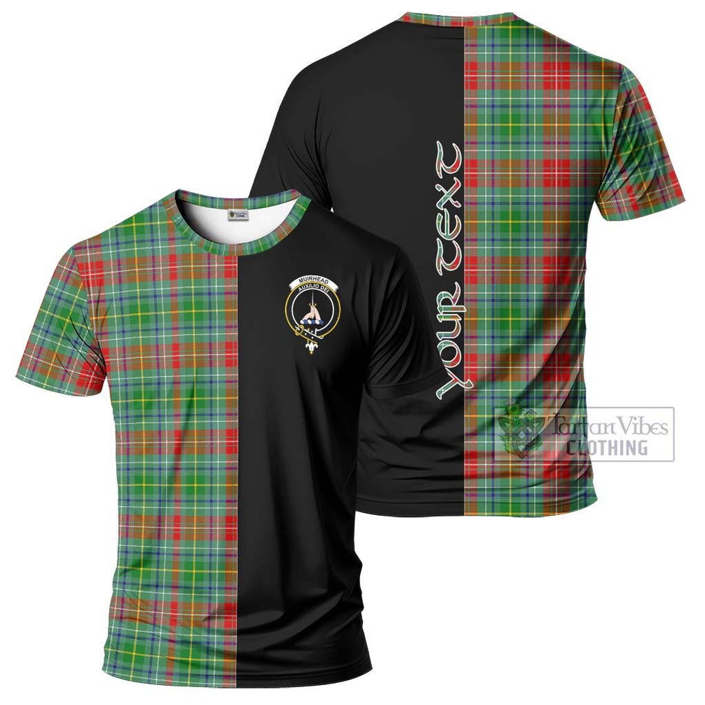 Muirhead Tartan T-Shirt with Family Crest and Half Of Me Style Kid's Shirt - Tartanvibesclothing Shop