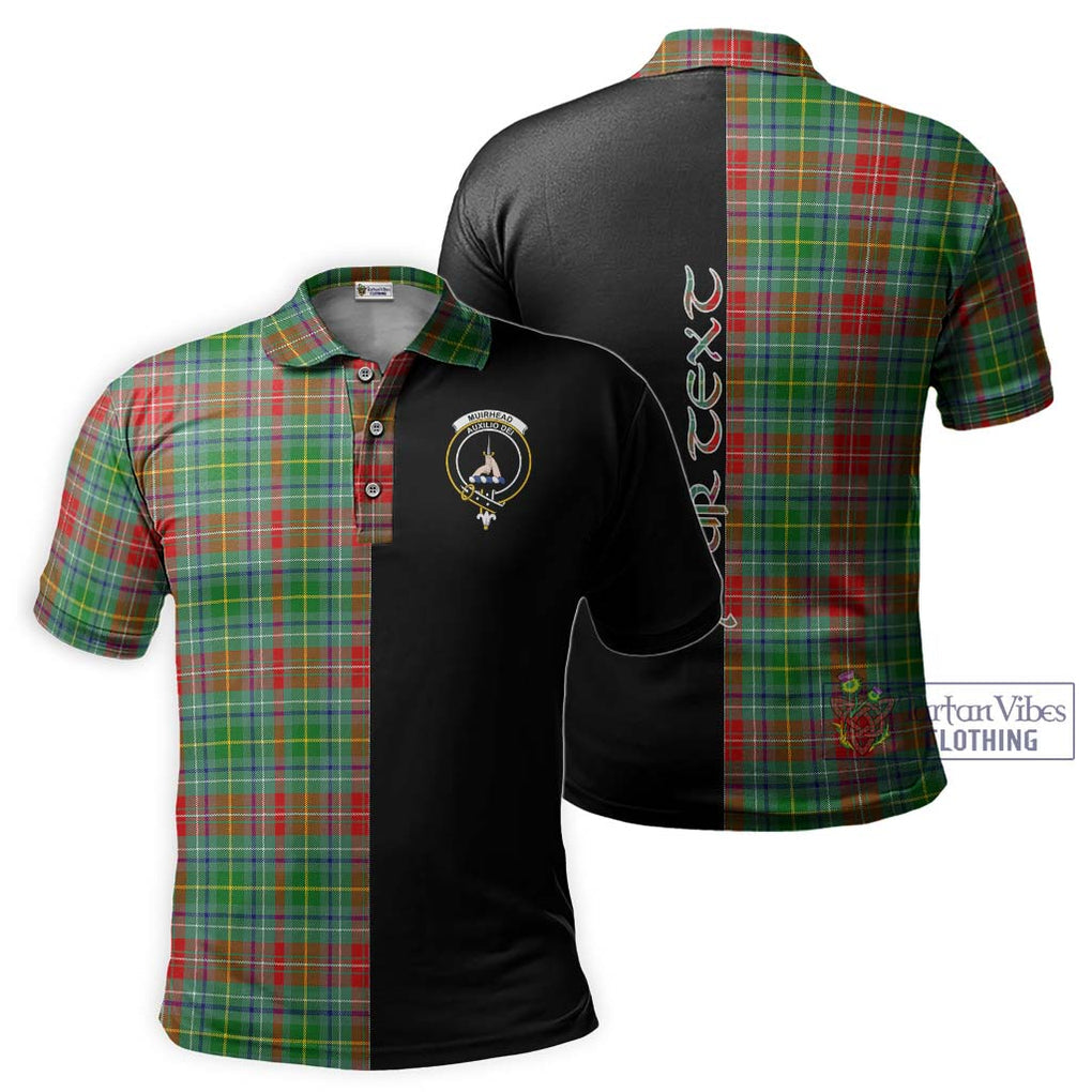 Muirhead Tartan Polo Shirt with Family Crest and Half Of Me Style Kid - Tartanvibesclothing Shop