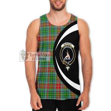 Muirhead Tartan Men's Tank Top with Family Crest Circle Style