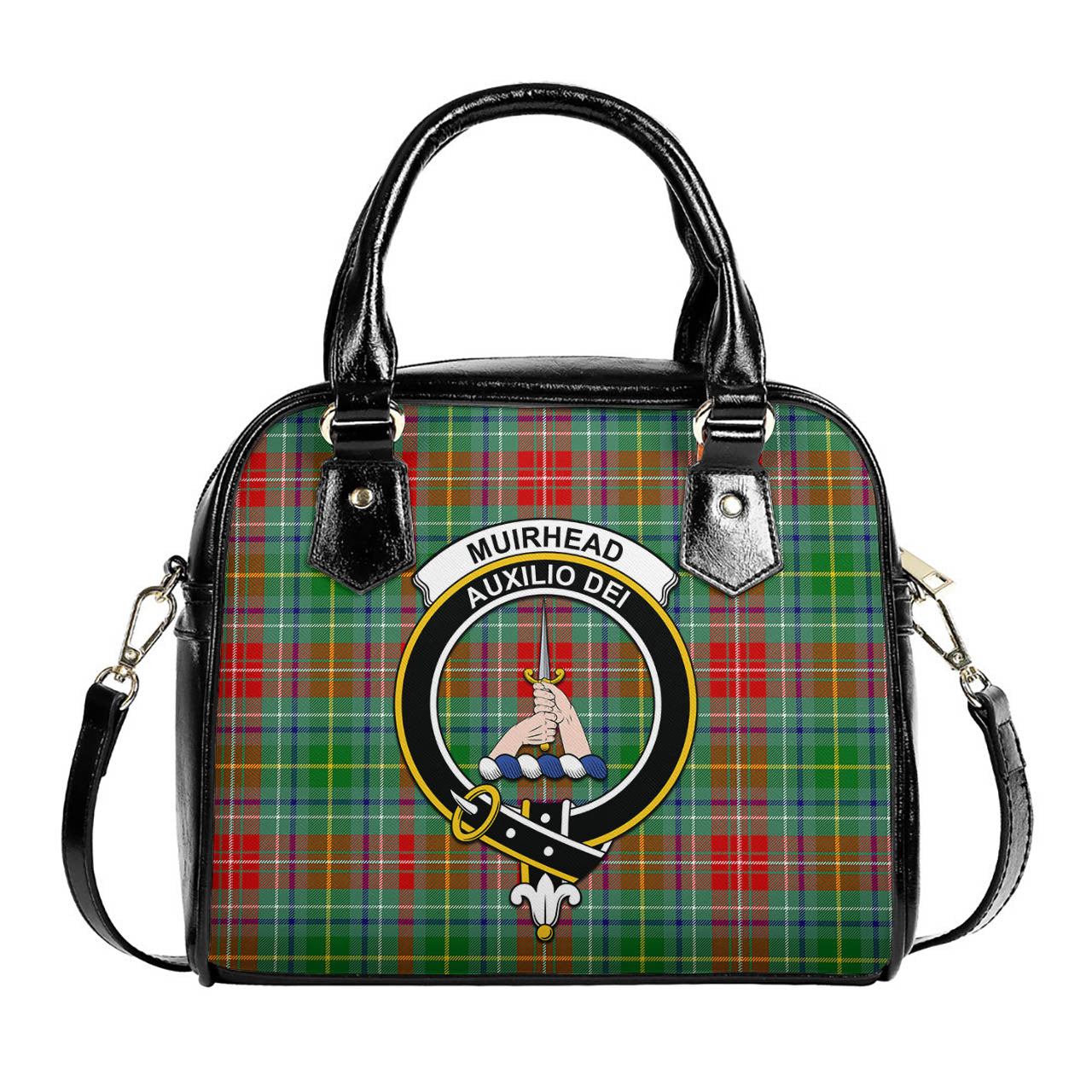 Muirhead Tartan Shoulder Handbags with Family Crest One Size 6*25*22 cm - Tartanvibesclothing