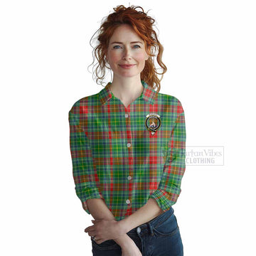 Muirhead Tartan Women's Casual Shirt with Family Crest DNA In Me Style