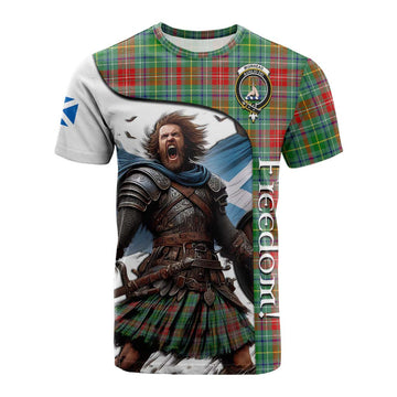 Muirhead Crest Tartan Cotton T-shirt Inspired by the Freedom of Scottish Warrior