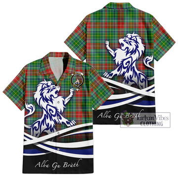 Muirhead Tartan Hawaiian Shirt with Alba Gu Brath Regal Lion Emblem Kid - Tartan Vibes Clothing