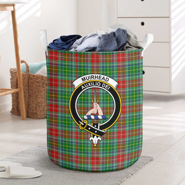 Muirhead Tartan Laundry Basket with Family Crest