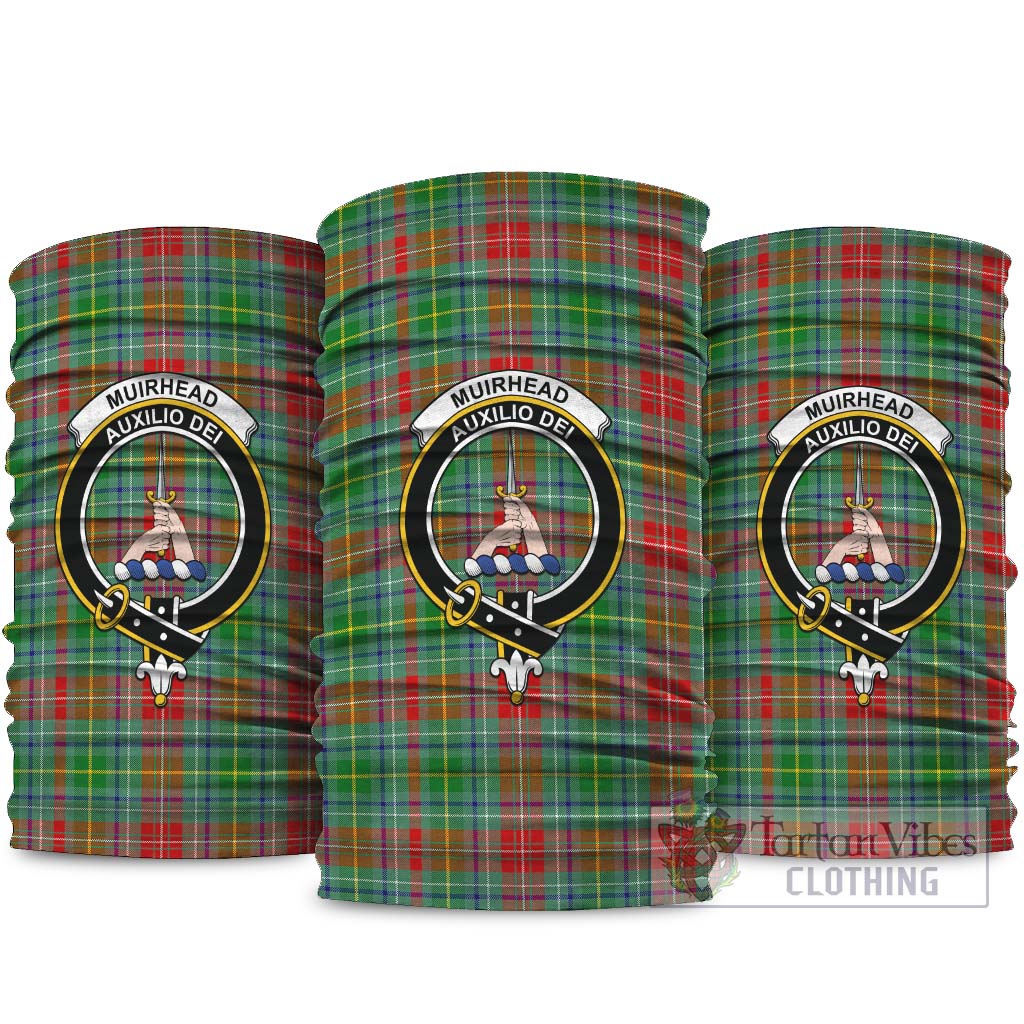 Muirhead Tartan Neck Gaiters, Tartan Bandanas, Tartan Head Band with Family Crest