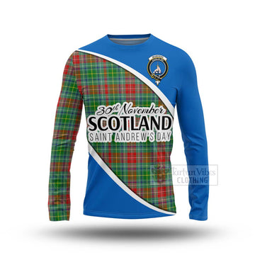 Muirhead Family Crest Tartan Long Sleeve T-Shirt Celebrate Saint Andrew's Day in Style