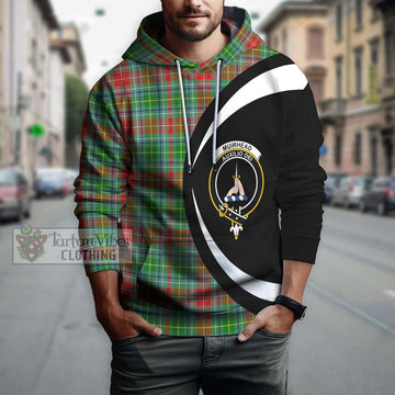 Muirhead Tartan Hoodie with Family Crest Circle Style