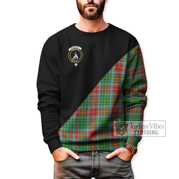 Muirhead Tartan Sweatshirt with Family Crest and Military Logo Style