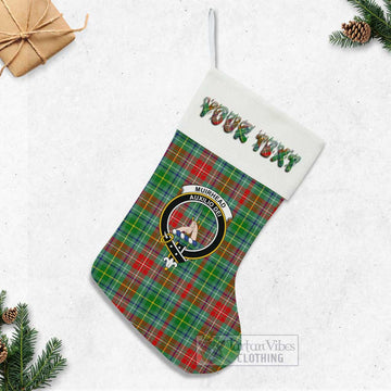 Muirhead Tartan Family Crest Christmas Stocking with Personalized Text