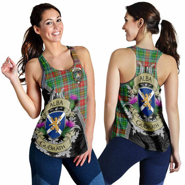 Muirhead Tartan Family Crest Women's Racerback Tanks Lion Rampant Royal Thistle Shield Celtic Inspired 4XL - Tartan Vibes Clothing