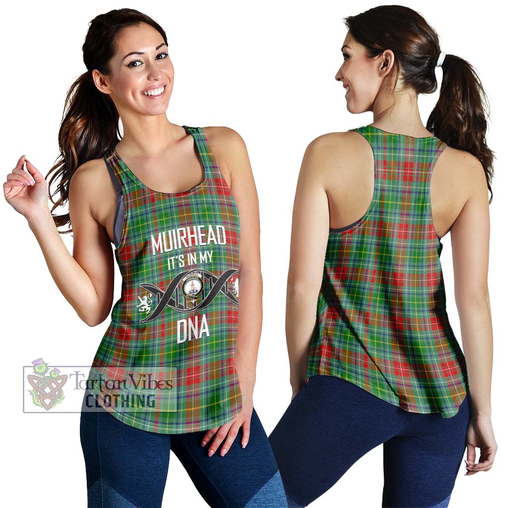 Tartan Vibes Clothing Muirhead Tartan Women's Racerback Tanks with Family Crest DNA In Me Style